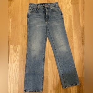 Khaite Abigail high waist straight leg